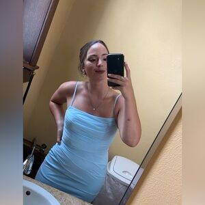 AZAZIE Sky Blue bridesmaid dress size A4